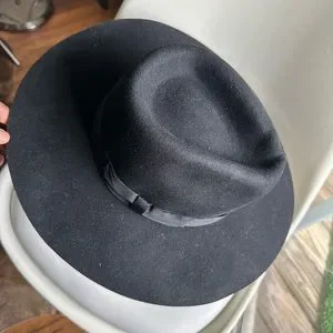 URBAN OUTFITTERS UO FEDORA RANCHER HAT BLACK Made by Minga | Unisex Fedora Rancher Hat | Handmade | Black  main image 4